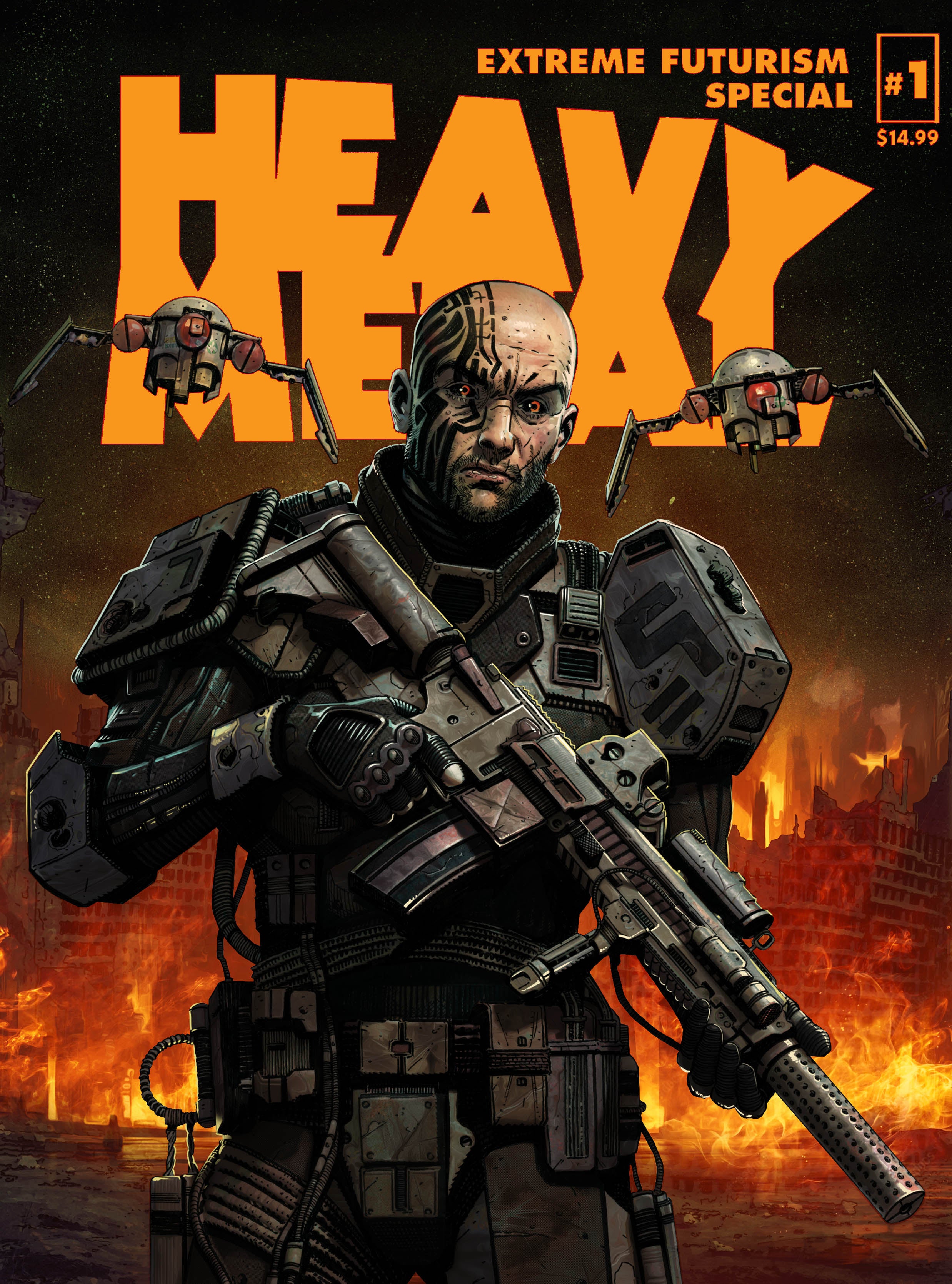 HEAVY METAL MAGAZINE SPECIAL EXTREME FUTURISM #1 CVR B SEDAT OEZGEN CARLOS CABRERA VAR