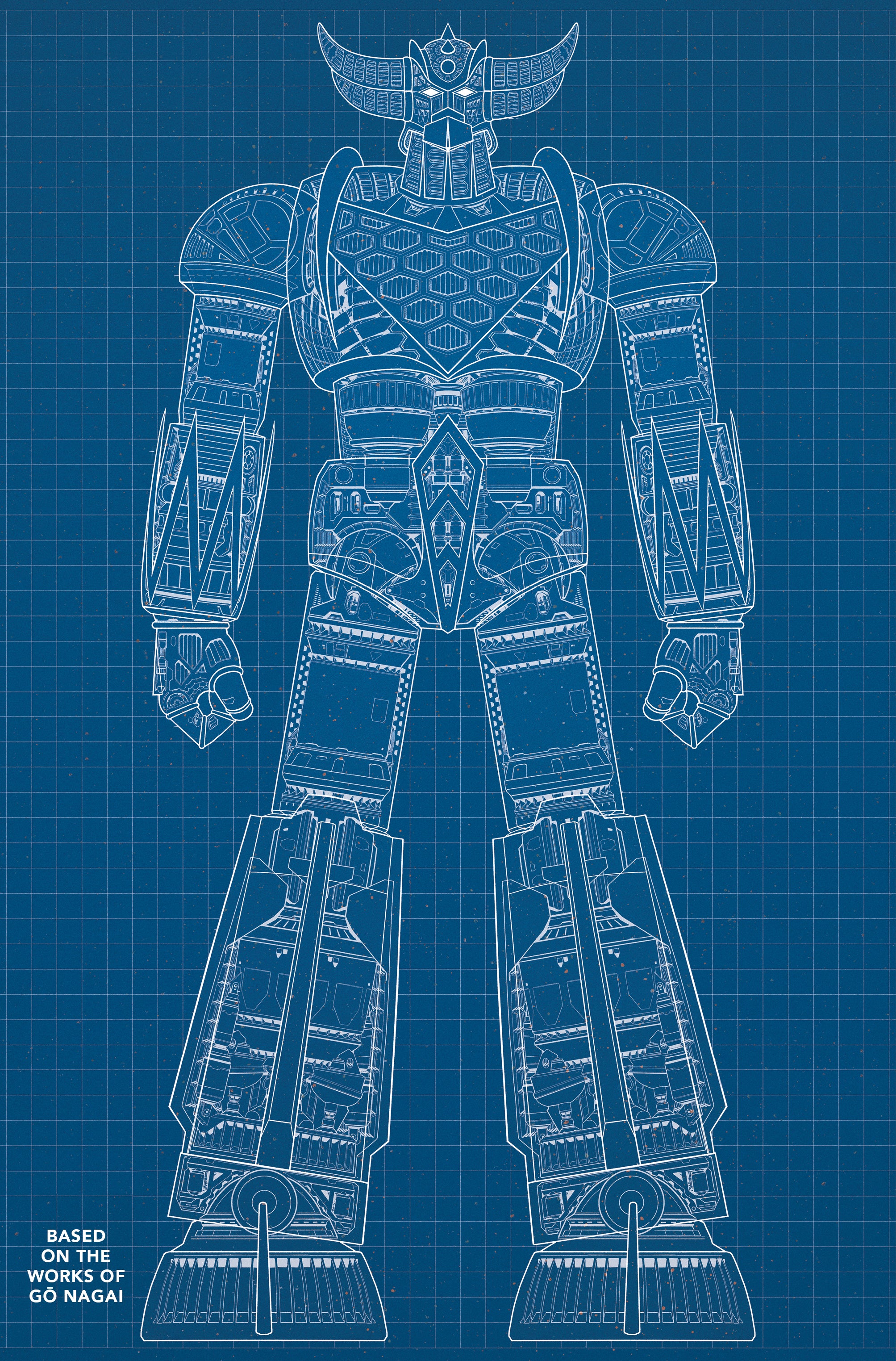 UFO ROBOT GRENDIZER #1 CVR E BLUEPRINT DENIS BAJRAM & BRICE COSSU VAR