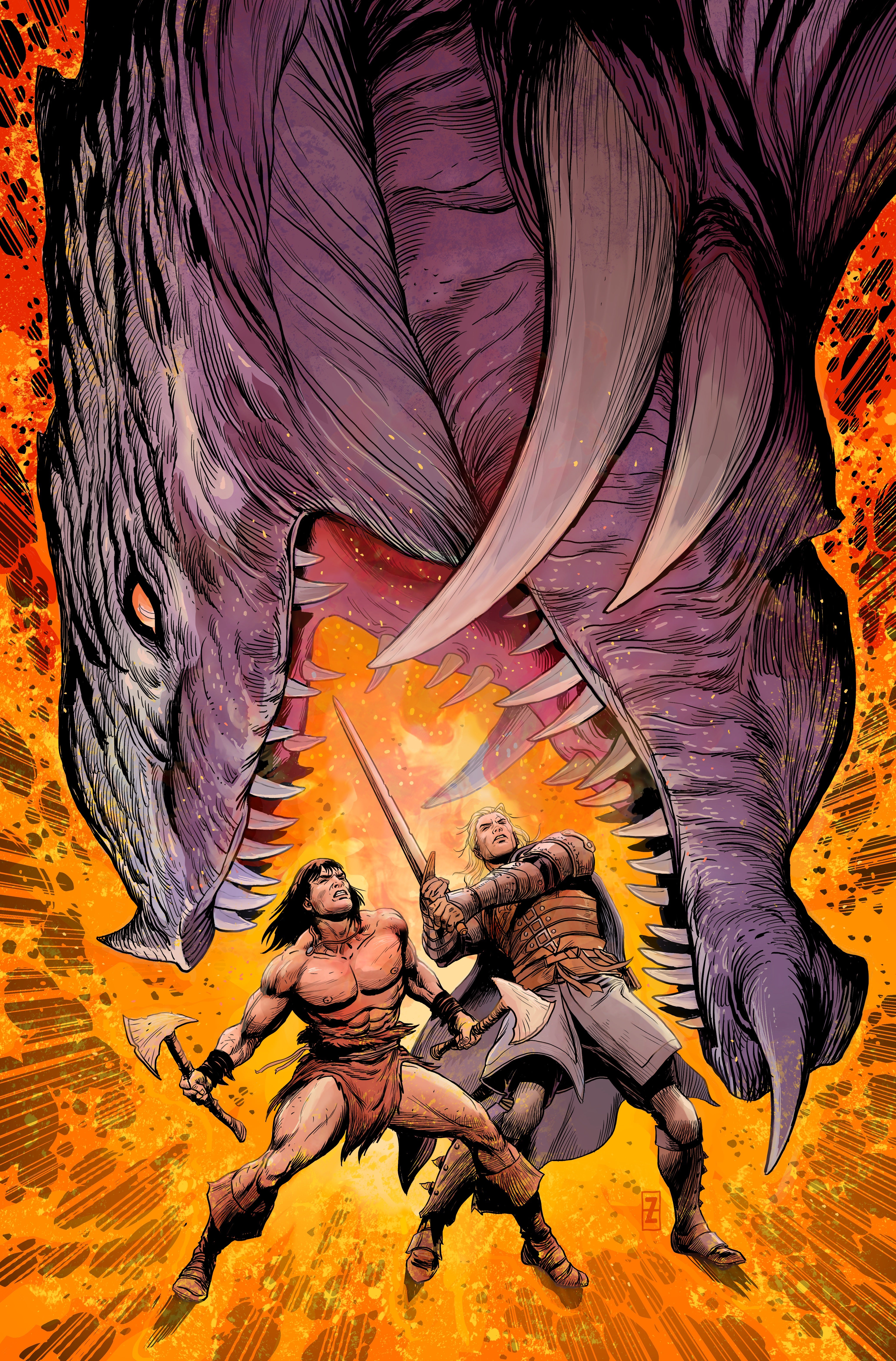 CONAN AND DRAGONERO #4 CVR C PATCH ZIRCHER VIRGIN CARDSTOCK VAR