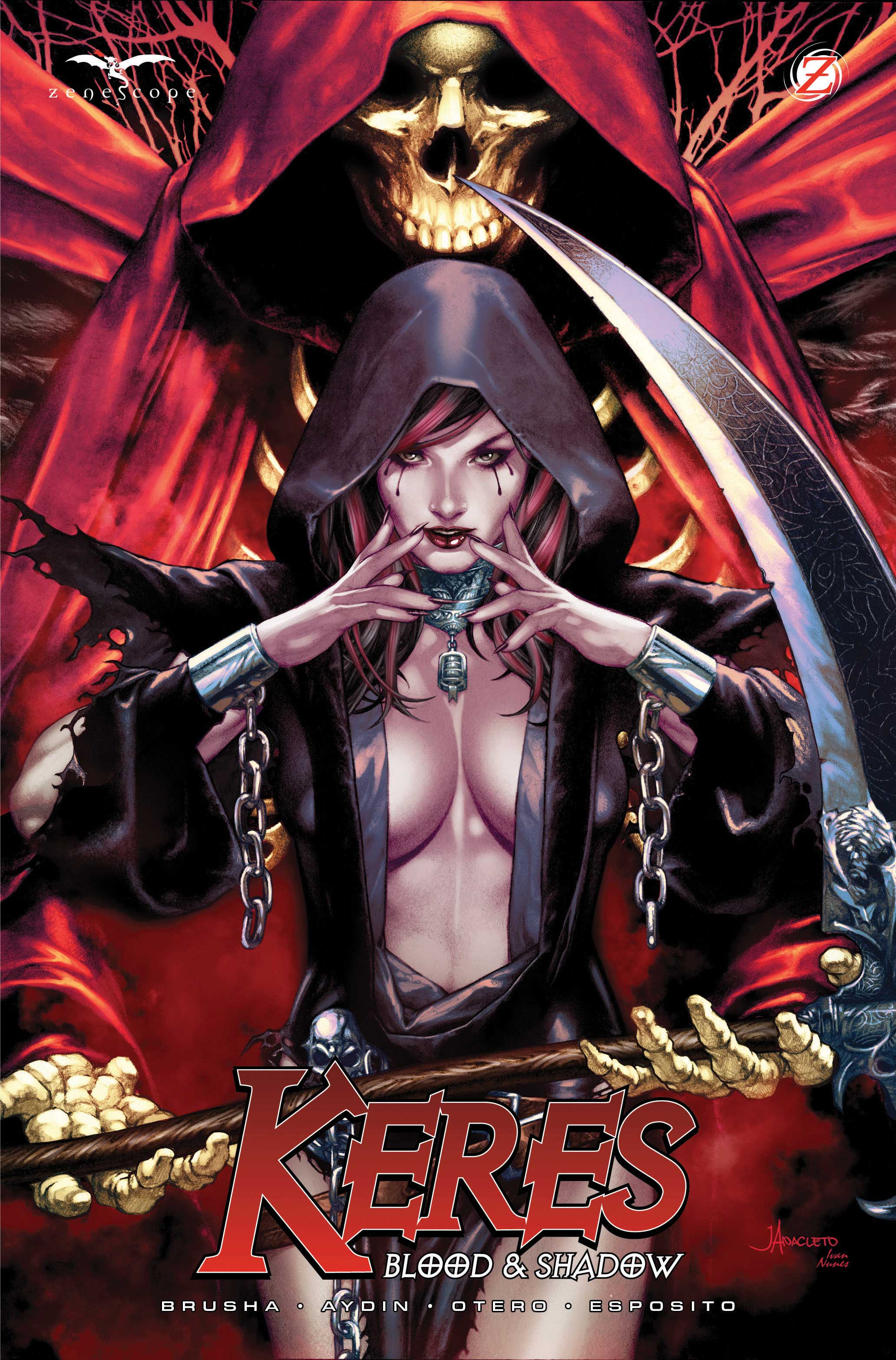 KERES BLOOD AND SHADOW (ONE SHOT) CVR A JAY ANACLETO