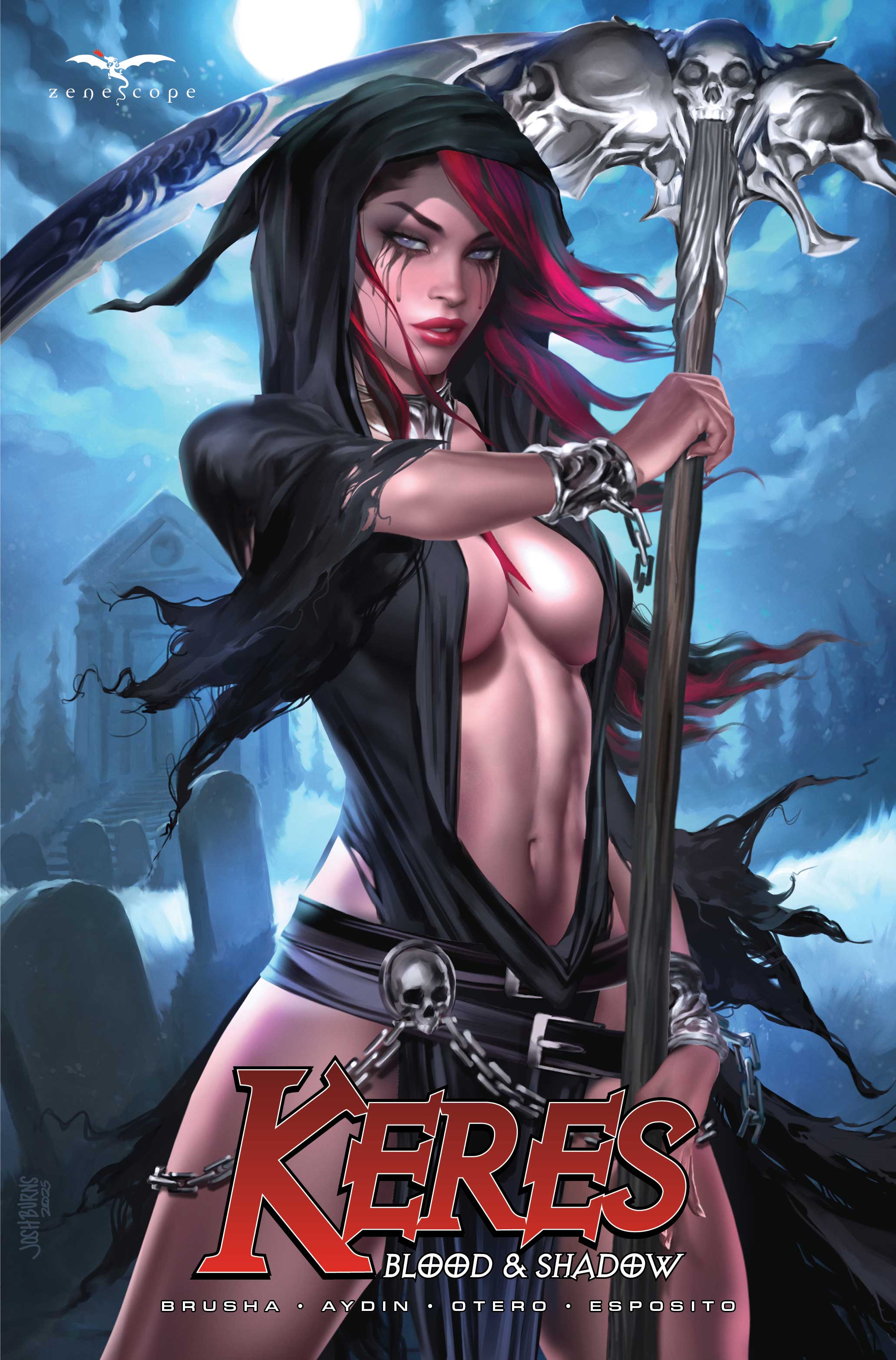 KERES BLOOD AND SHADOW (ONE SHOT) CVR B JOSH BURNS VAR