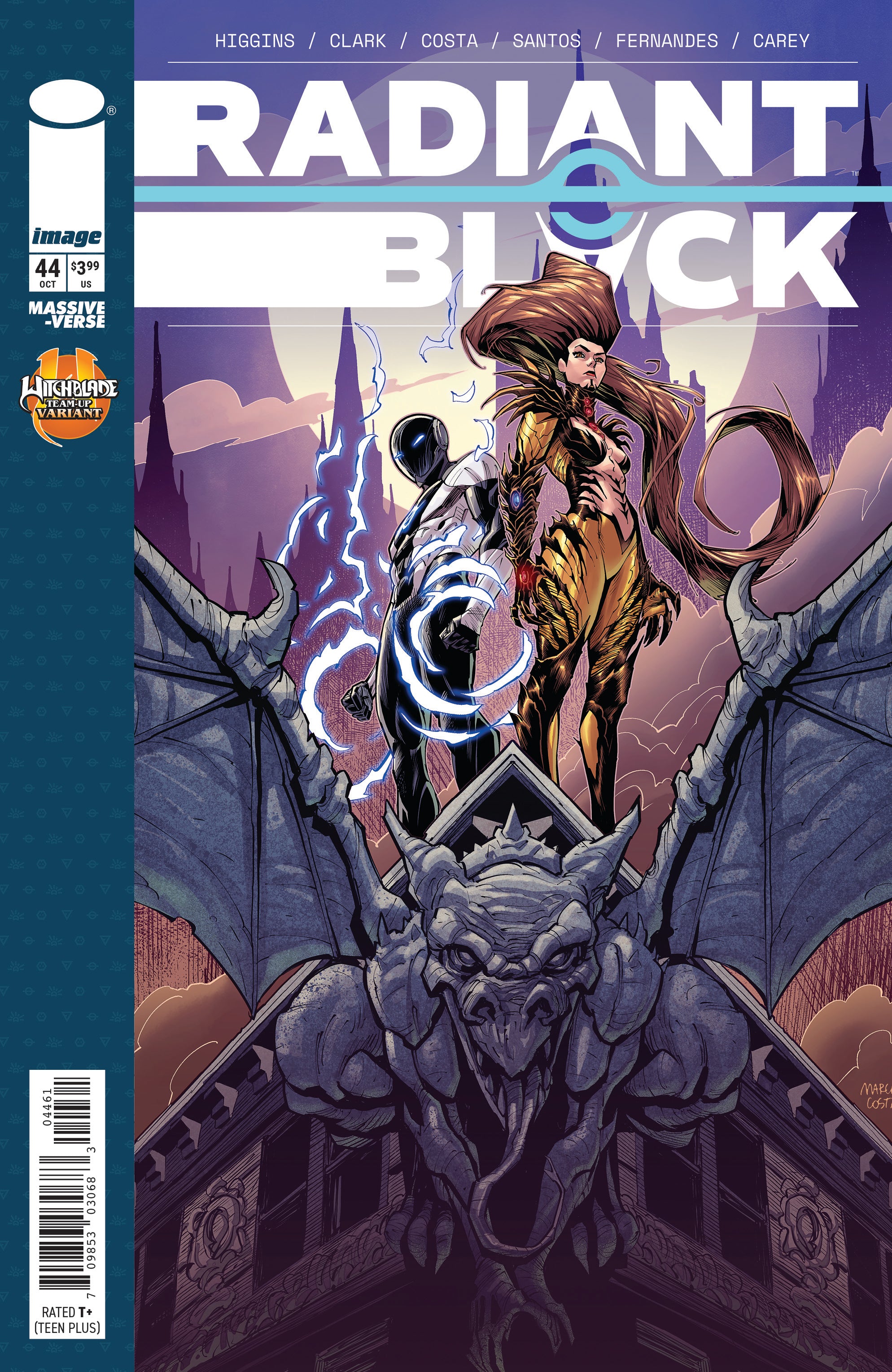 RADIANT BLACK #44 CVR F MARCELO COSTA WITCHBLADE TEAM UP VAR