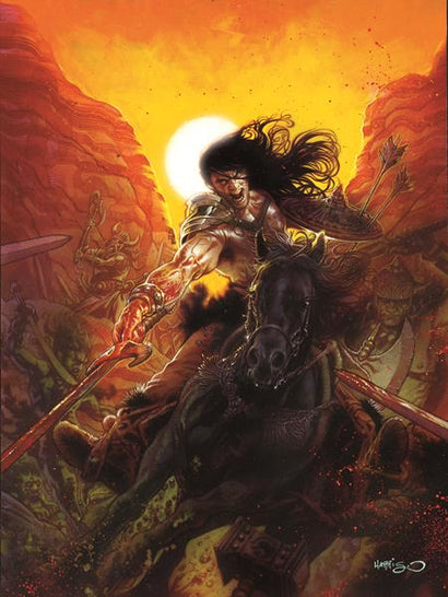 SAVAGE SWORD OF CONAN REFORGED #6 CVR D TONY HARRIS VIRGIN FOIL VAR