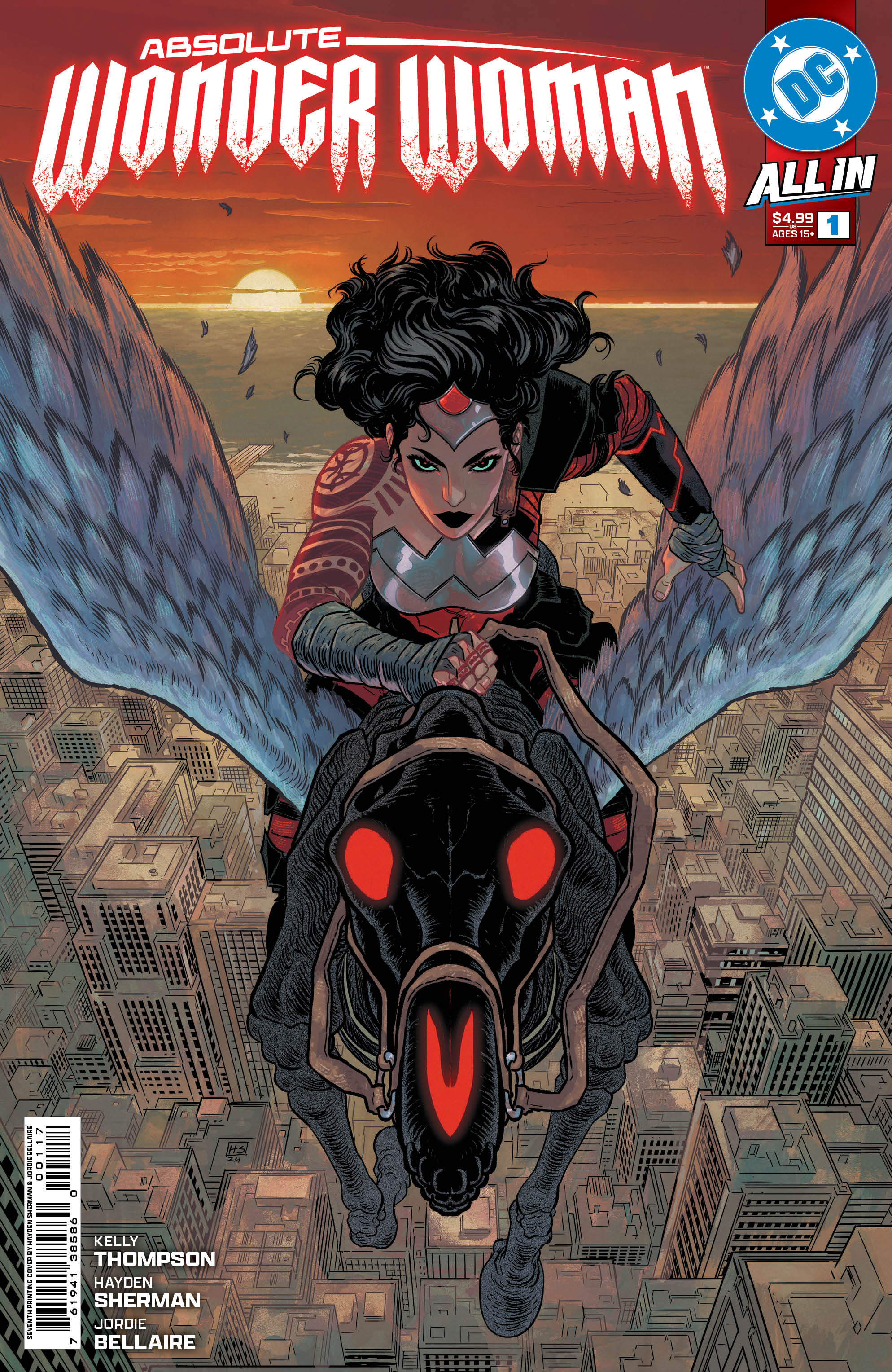 ABSOLUTE WONDER WOMAN #1 7TH PRINTING COVER A HAYDEN SHERMAN