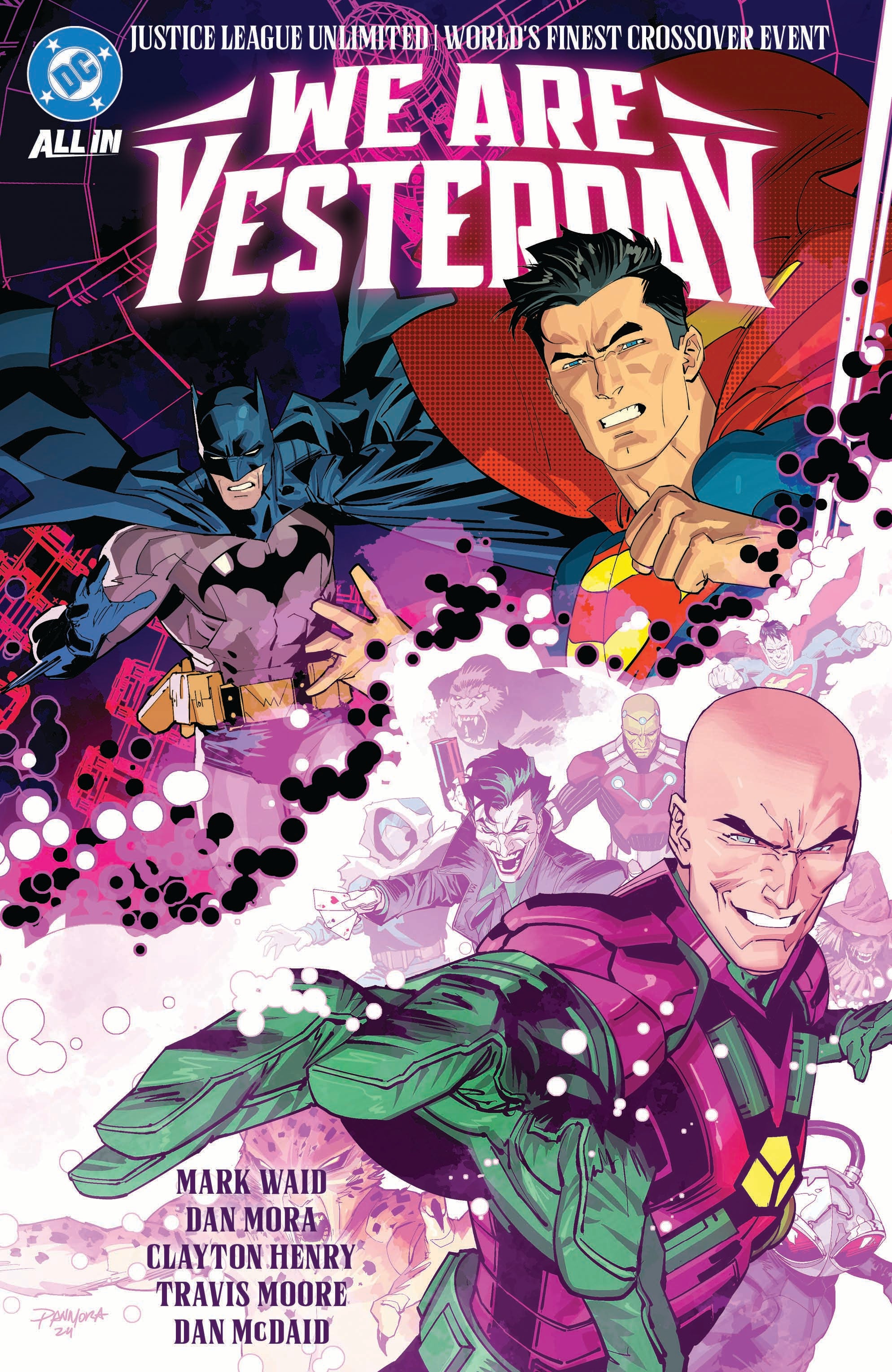 JUSTICE LEAGUE UNLIMITED WORLDS FINEST WE ARE YESTERDAY HARDCOVER