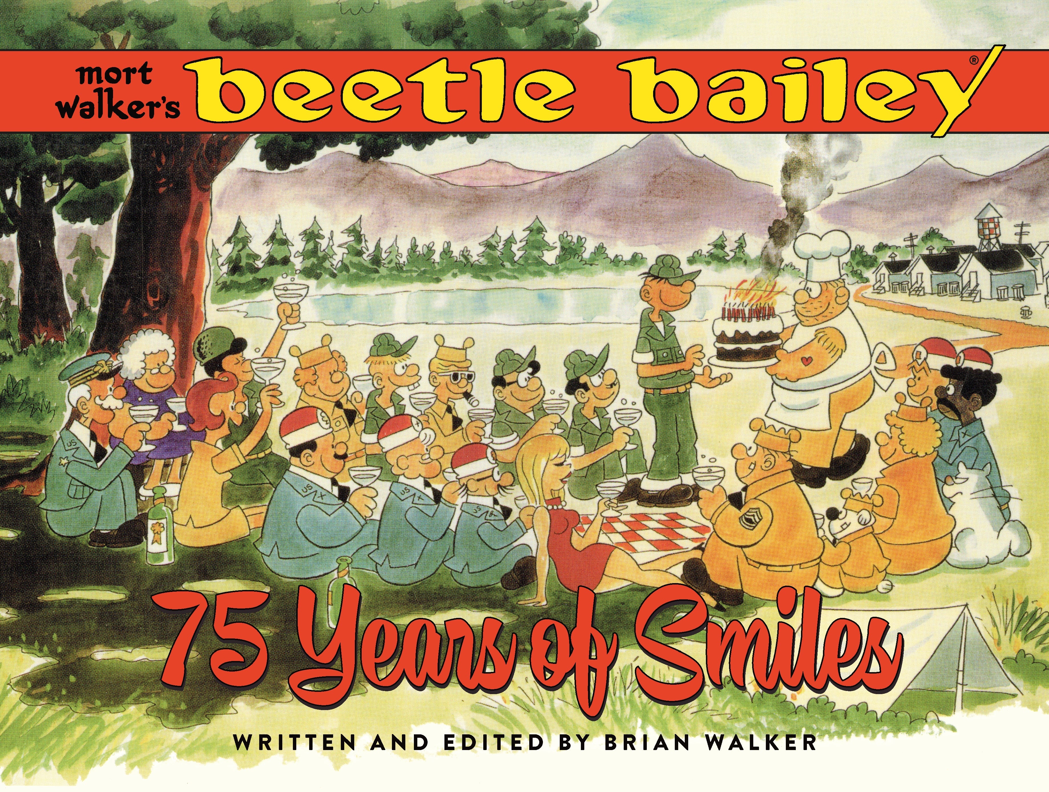 MORT WALKERS BEETLE BAILEY HARDCOVER 75 YEARS OF SMILES 