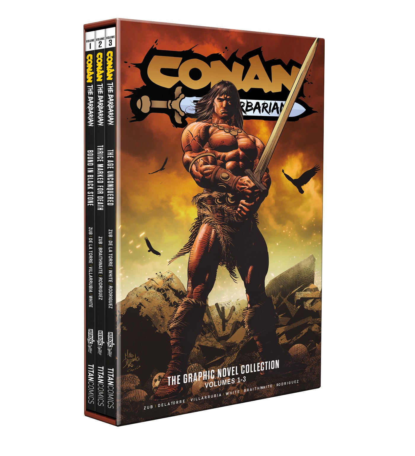 CONAN THE BARBARIAN TRADE PAPERBACK VOL 01-03 SLIPCASE SET REGULAR EDITION MIKE DEODATO 