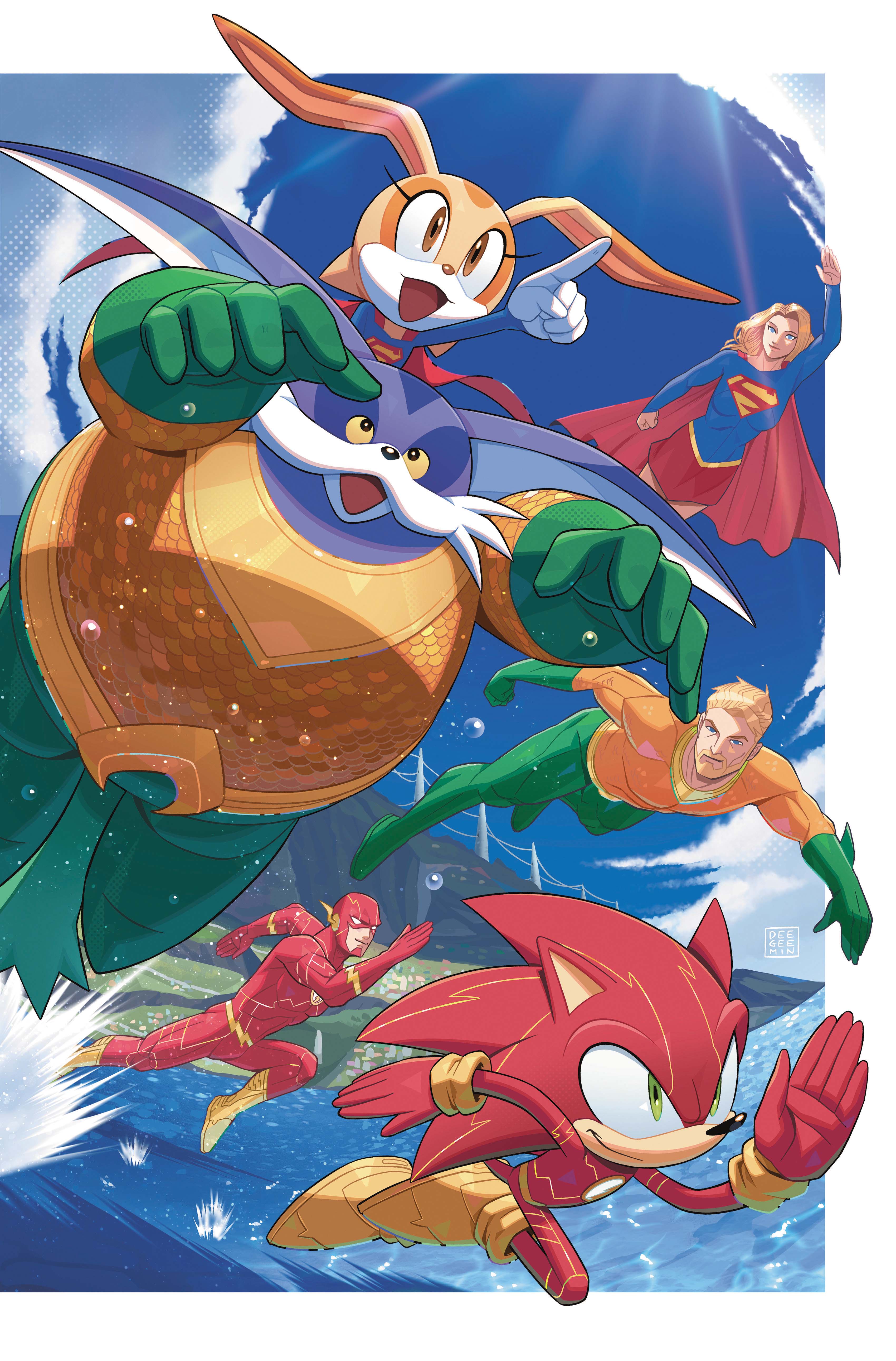 DC X SONIC THE HEDGEHOG METAL LEGION #5 CVR B MIN HO KIM CARD STOCK VAR