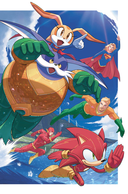 DC X SONIC THE HEDGEHOG METAL LEGION #5 CVR B MIN HO KIM CARD STOCK VAR