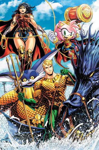 DC X SONIC THE HEDGEHOG METAL LEGION #5 CVR C SERG ACUNA CARD STOCK VAR