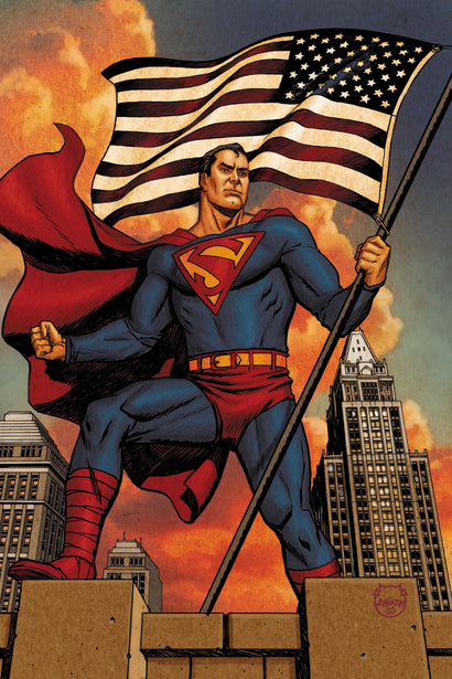 SUPERMAN THE STRANGER #1 CVR B DAVE JOHNSON CARD STOCK VAR