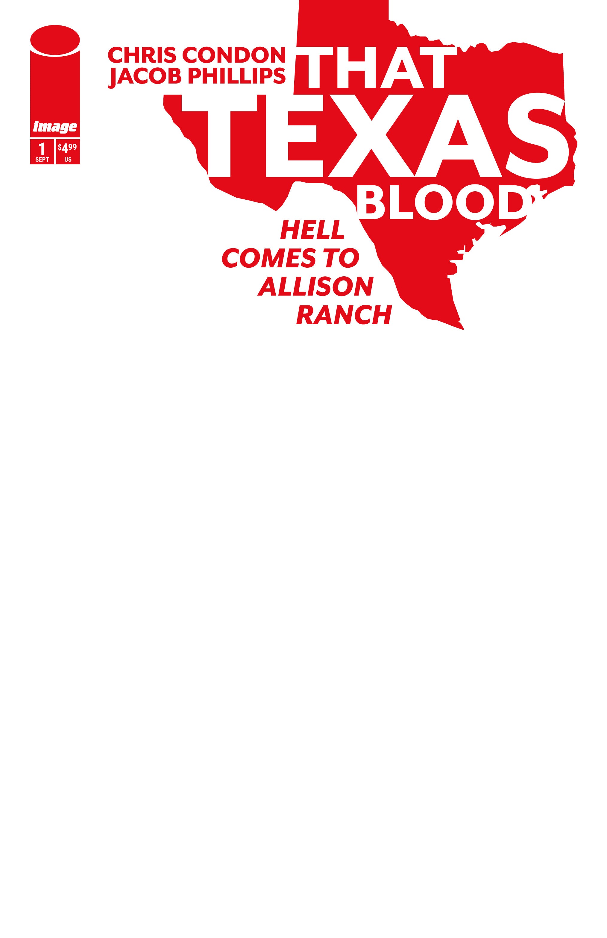 THAT TEXAS BLOOD HELL COMES TO ALLISON RANCH #1 CVR E BLANK SKETCH VAR