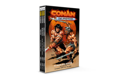 CONAN THE BARBARIAN HC VOL 04-06 SLIPCASE SET DIRECT MARKET EDITION DAN PANOSIAN CVR