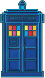 DOCTOR WHO FIFTEENTH DOCTORS CHROMATIC TARDIS ENAMEL PIN BADGE