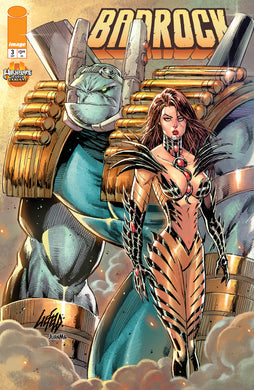BADROCK #3 CVR E ROB LIEFELD WITCHBLADE TEAM UP VAR