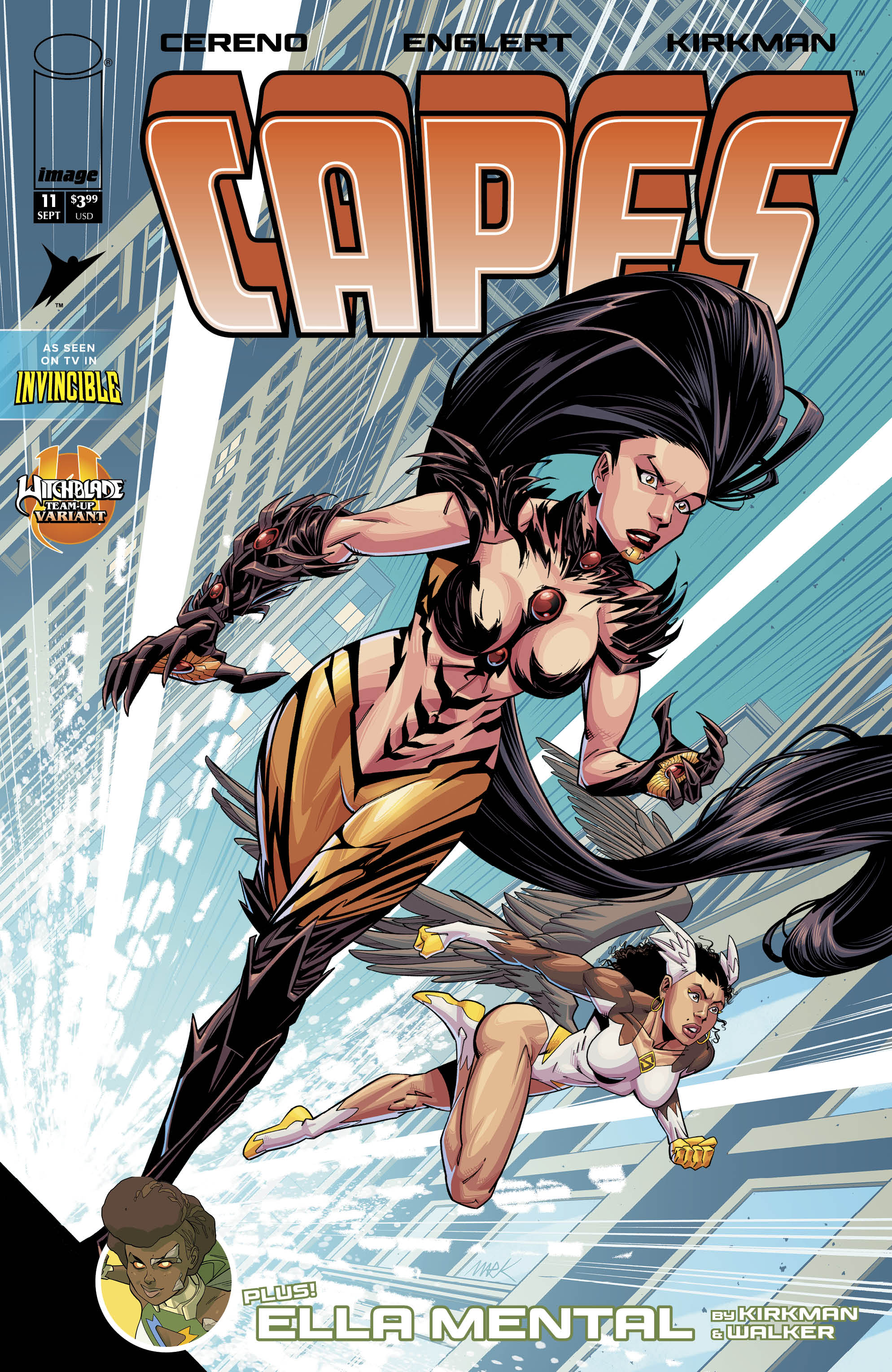 INVINCIBLE UNIVERSE CAPES #11 CVR F MARK ENGLERT WITCHBLADE TEAM UP VAR