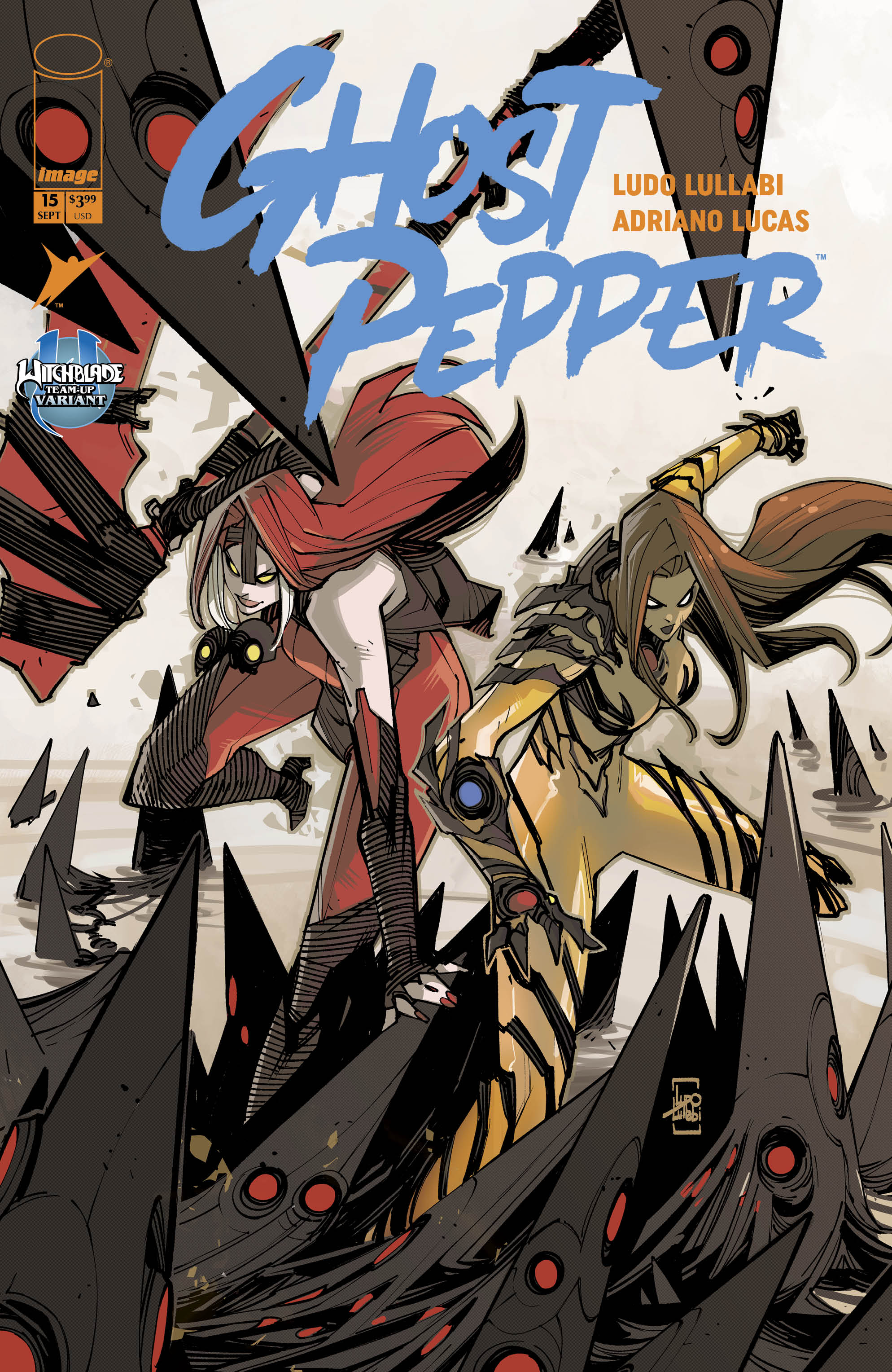 GHOST PEPPER #15 CVR F LUDO LULLABI WITCHBLADE TEAM UP VAR