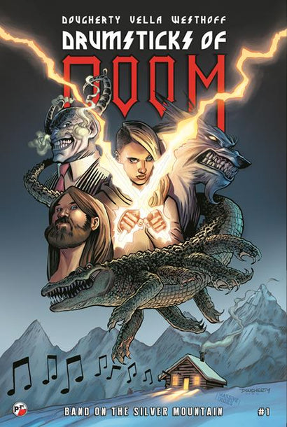 DRUMSTICKS OF DOOM BAND ON THE SILVER MOUNTAIN #1 CVR A DAN DOUGHERTY 