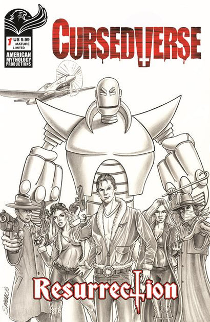 CURSEDVERSE RESURRECTION #1 CVR E MARK SPARACIO LTD B&W VAR