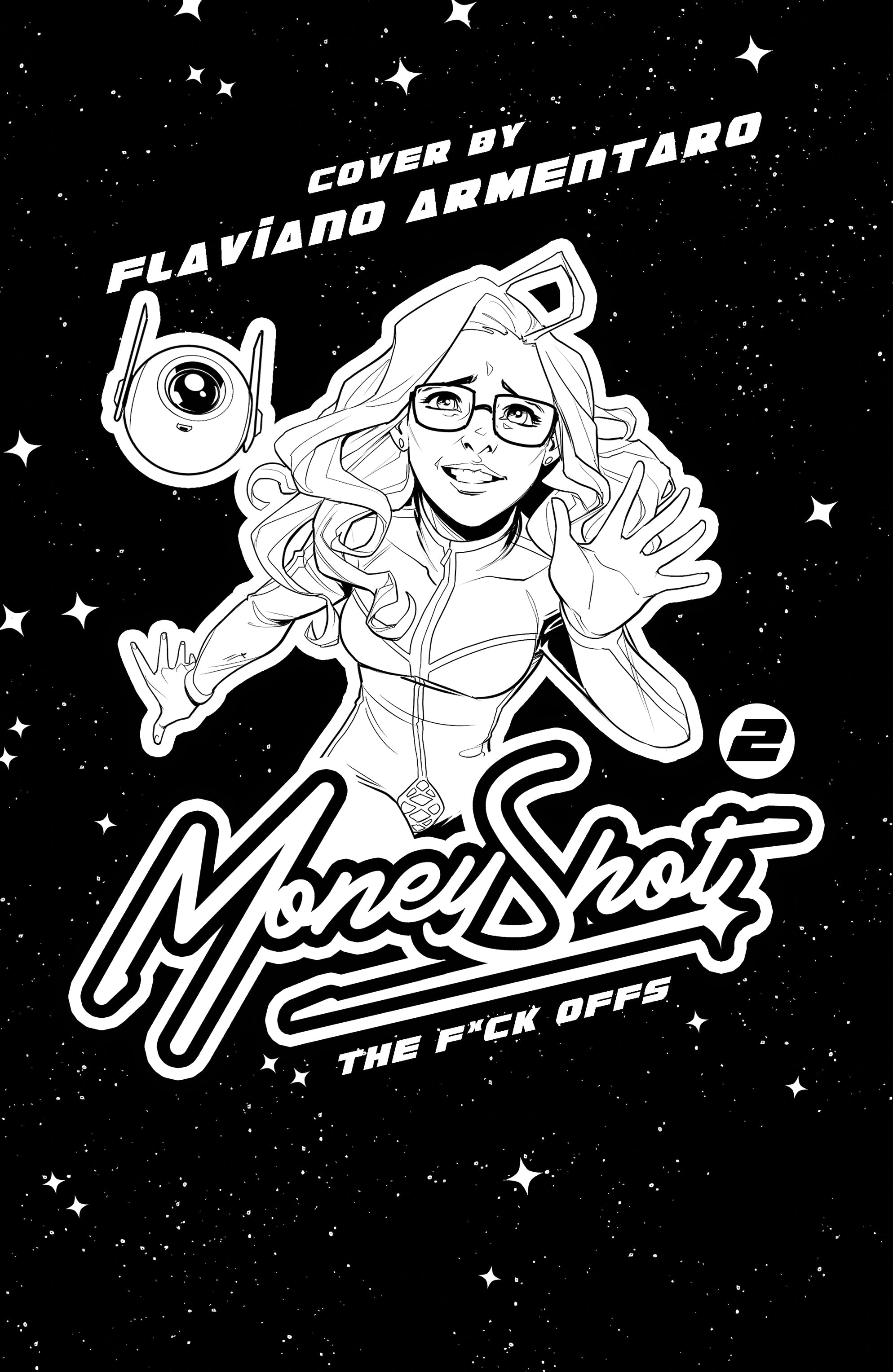 MONEY SHOT THE F* OFFS #2 CVR F FLAVIANO AREMENTARO NSFW BLACK BAG FULL ART VAR