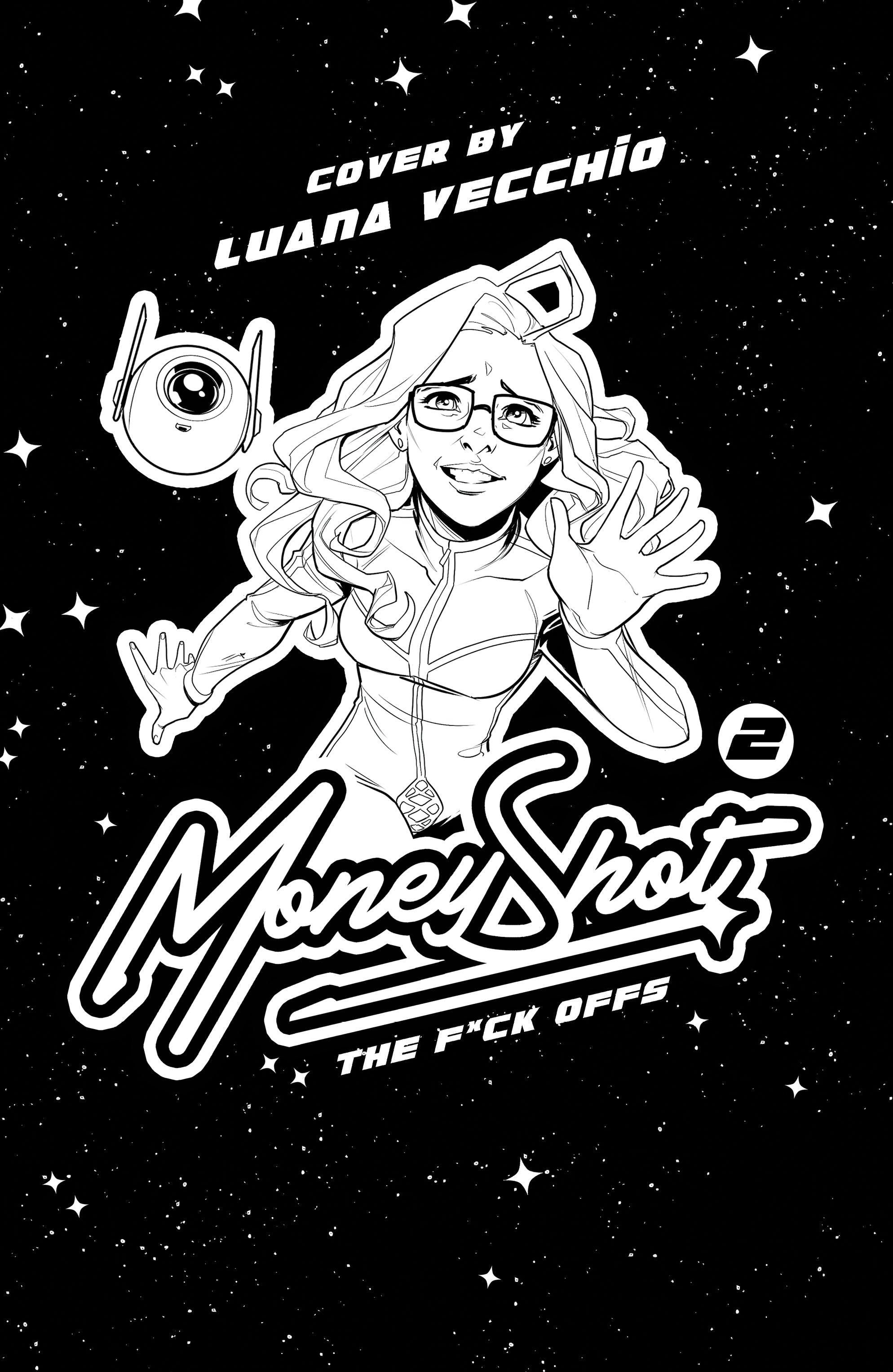 MONEY SHOT THE F* OFFS #2 CVR H LUANA VECCHIO NSFW BLACK BAG FULL ART VAR