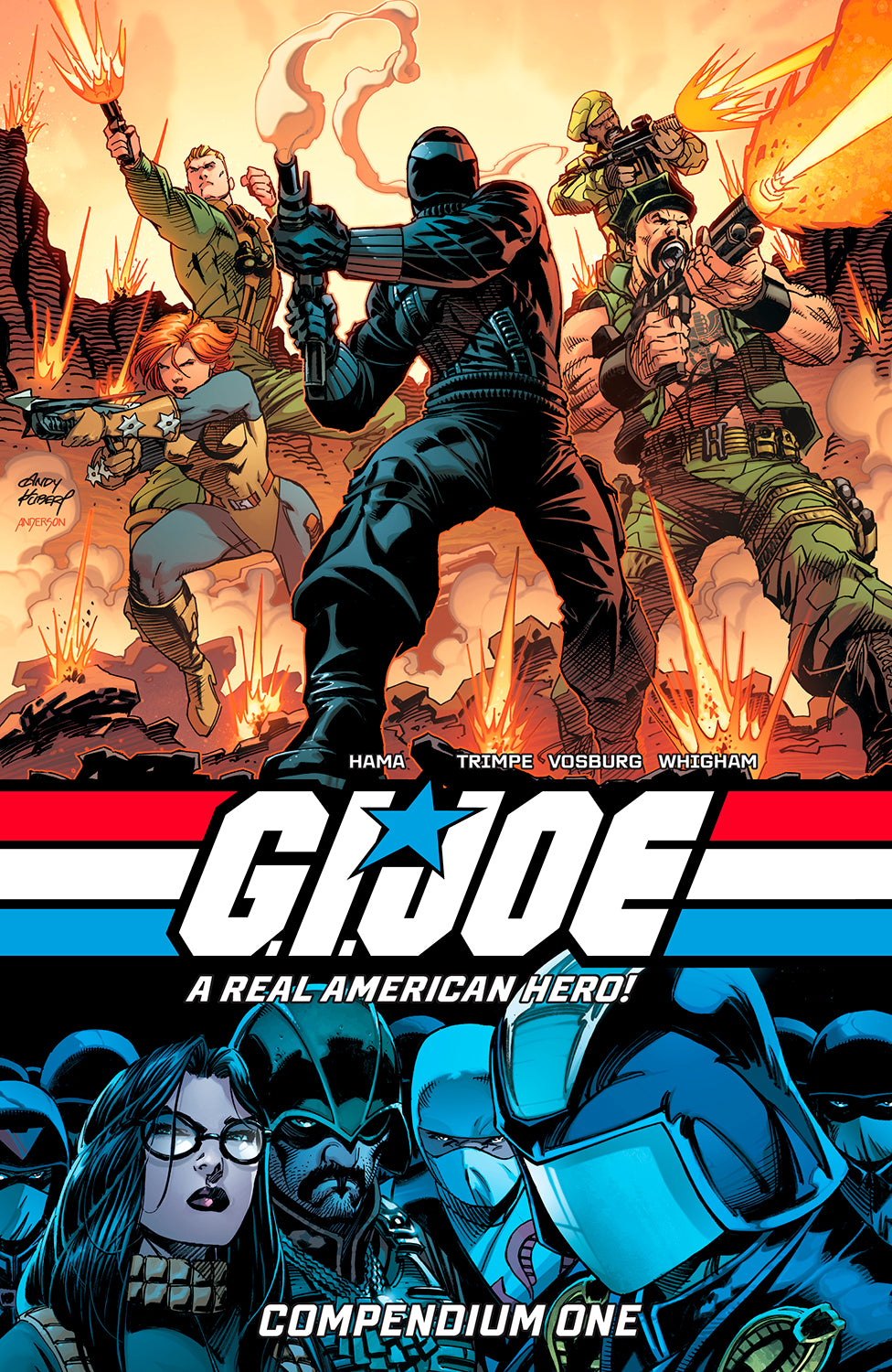 GI JOE A REAL AMERICAN HERO COMPENDIUM TRADE PAPERBACK BOOK 01 ANDY KUBERT & BRAD ANDERSON CVR