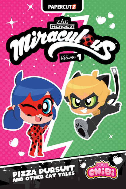 MIRACULOUS LADYBUG CHIBI TRADE PAPERBACK VOL 01 PIZZA PURSUIT & OTHER CAT TALES
