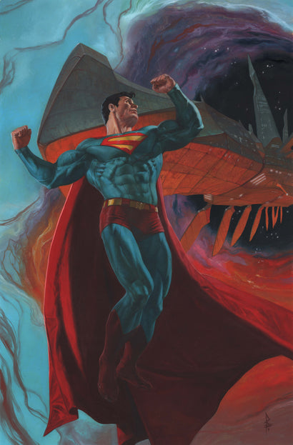 ADVENTURES OF SUPERMAN BOOK OF EL #2 COVER B RICCARDO FEDERICI CARD STOCK VARIANT