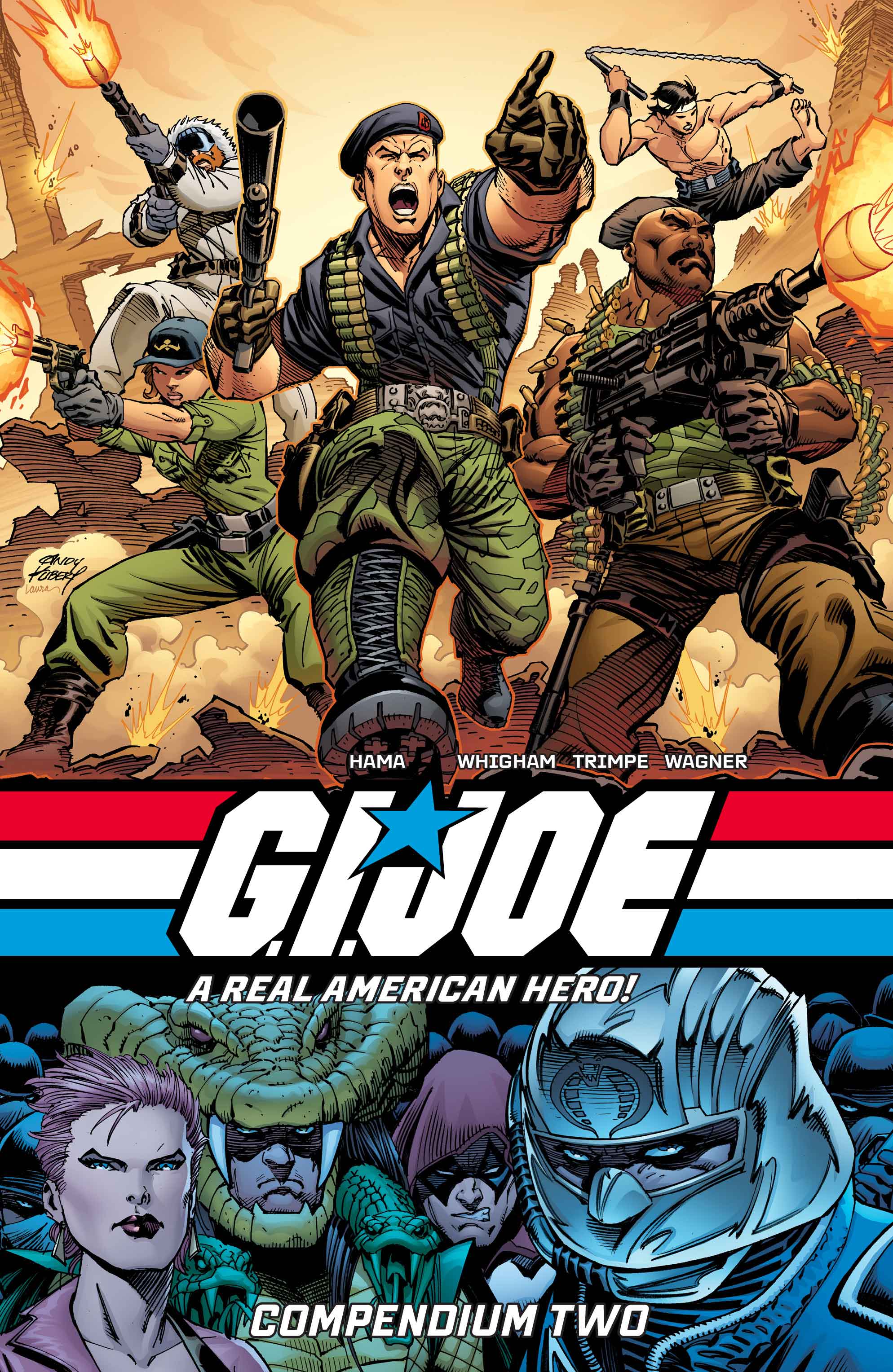 GI JOE A REAL AMERICAN HERO COMPENDIUM TRADE PAPERBACK BOOK 02 ANDY KUBERT & LAURA MARTIN CVR