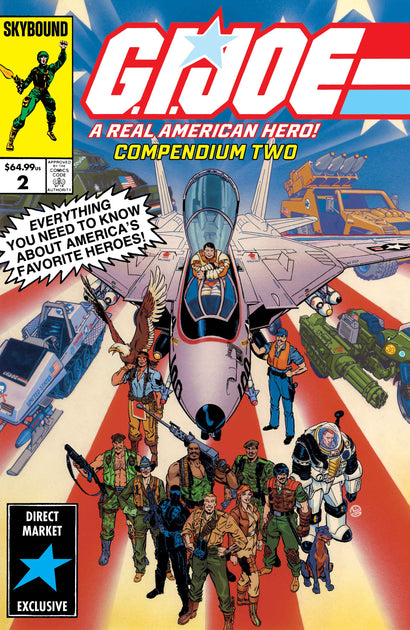 GI JOE A REAL AMERICAN HERO COMPENDIUM TRADE PAPERBACK BOOK 02 DIRECT MARKET EXCLUSIVE MICHAEL GOLDEN CVR