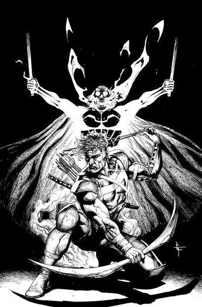 GEIGER #18 COVER E GARY FRANK YOUNGBLOOD TEAM UP B&W VIRGIN VARIANT