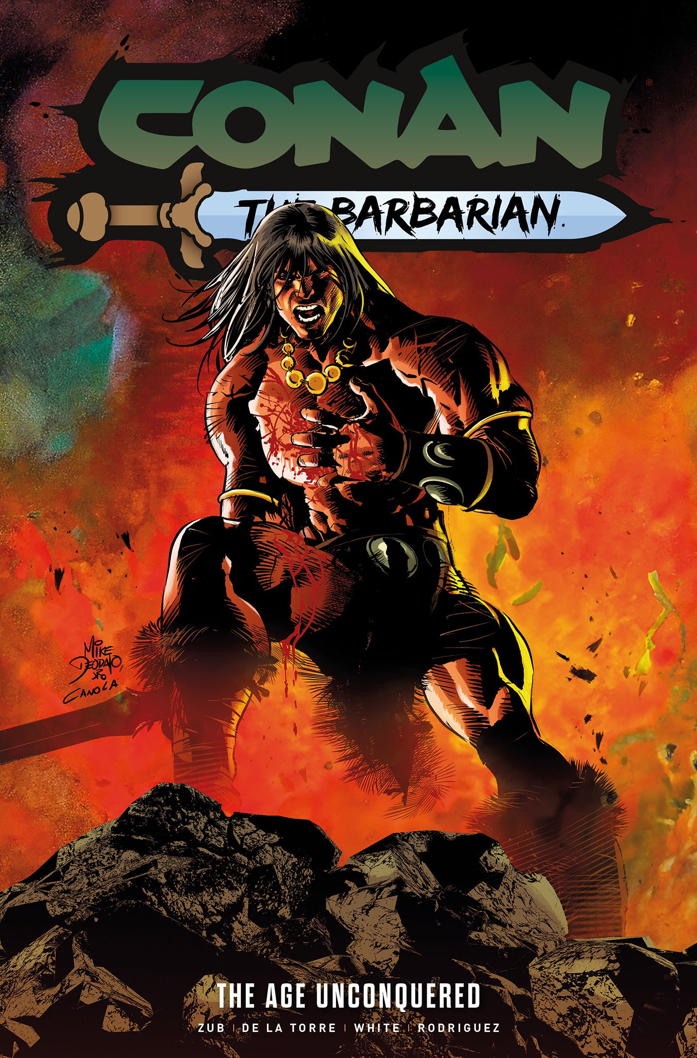 CONAN THE BARBARIAN TRADE PAPERBACK VOL 03 THE AGE UNCONQUERED DIRECT MARKET EDITION DAN PANOSIAN CVR 