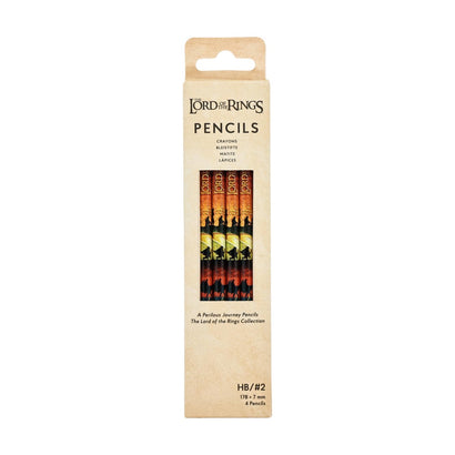 LORD OF THE RINGS PENCILS 4 PACK A PERILOUS JOURNEY