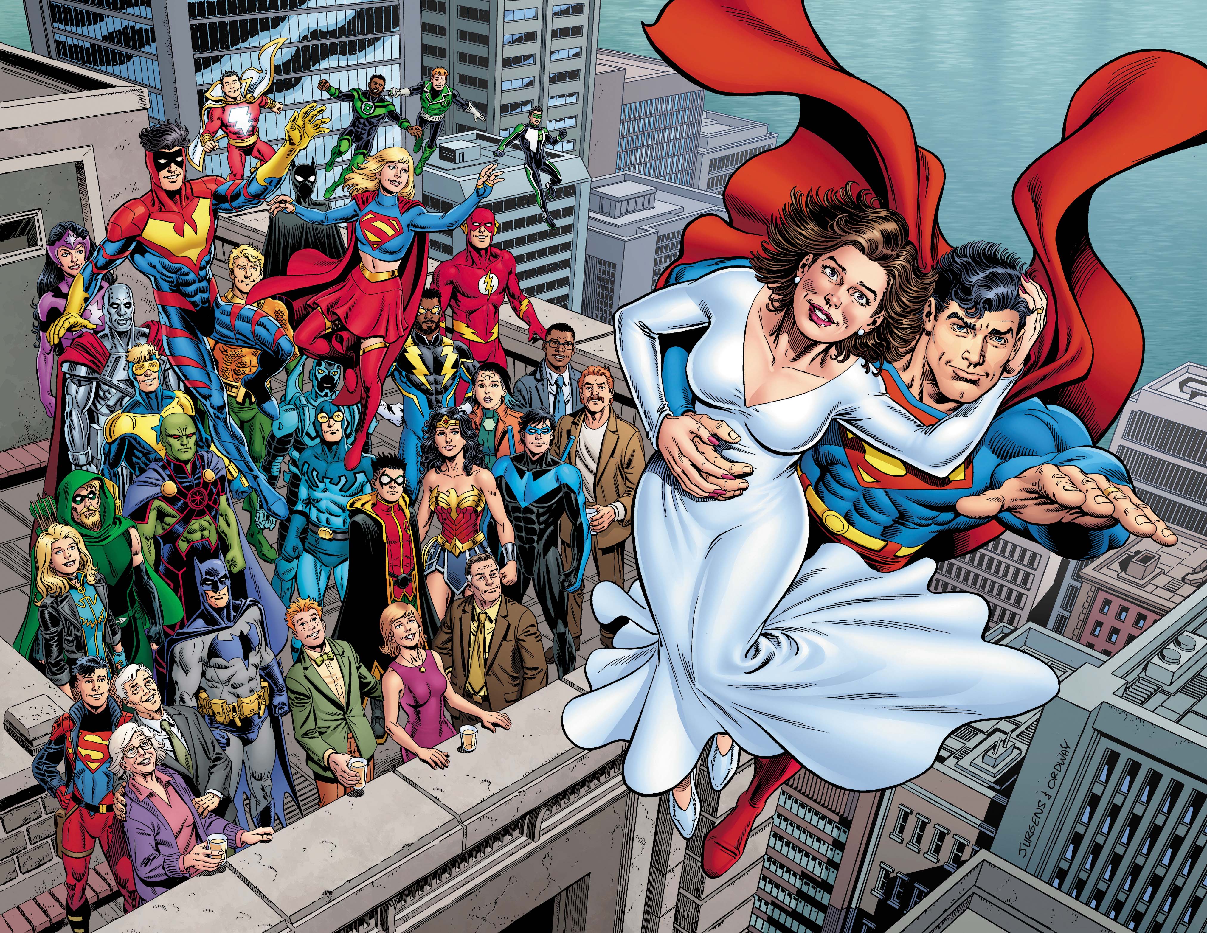 SUPERMAN THE WEDDING ALBUM 30TH ANNIVERSARY SPECIAL #1 (ONE SHOT) CVR A DAN JURGENS & JERRY ORDWAY WRAPAROUND