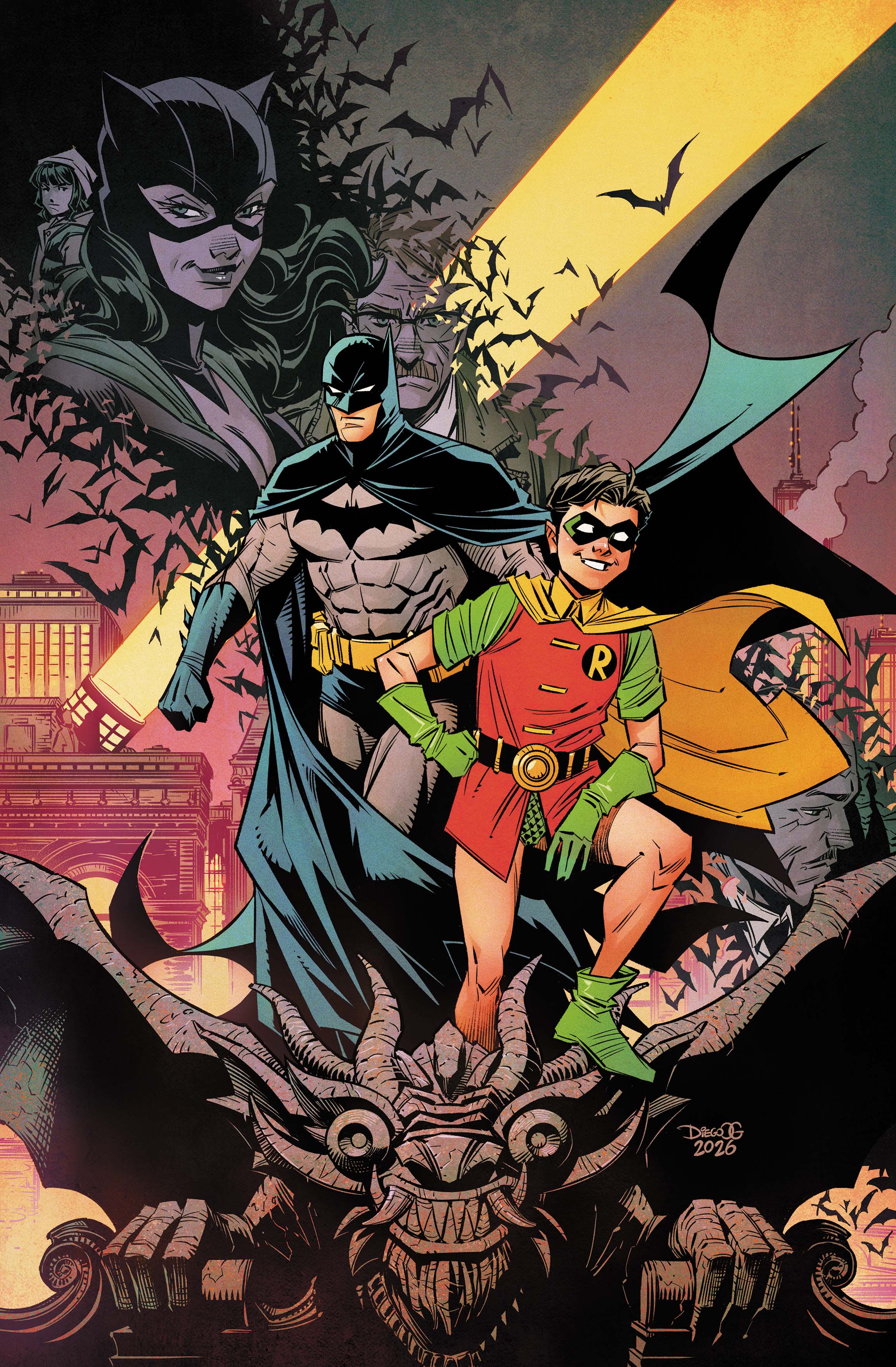BATMAN & ROBIN YEAR ONE DYNAMIC DUOS #3 CVR D DIEGO OLORTEGUI CARD STOCK VAR