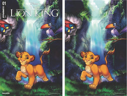 LION KING #1 CVRS W & X SUKESHA RAY TRADE & VIRGIN DYNAMITE COM EXCLUSIVE SET (BUNDLE OF 2) VAR