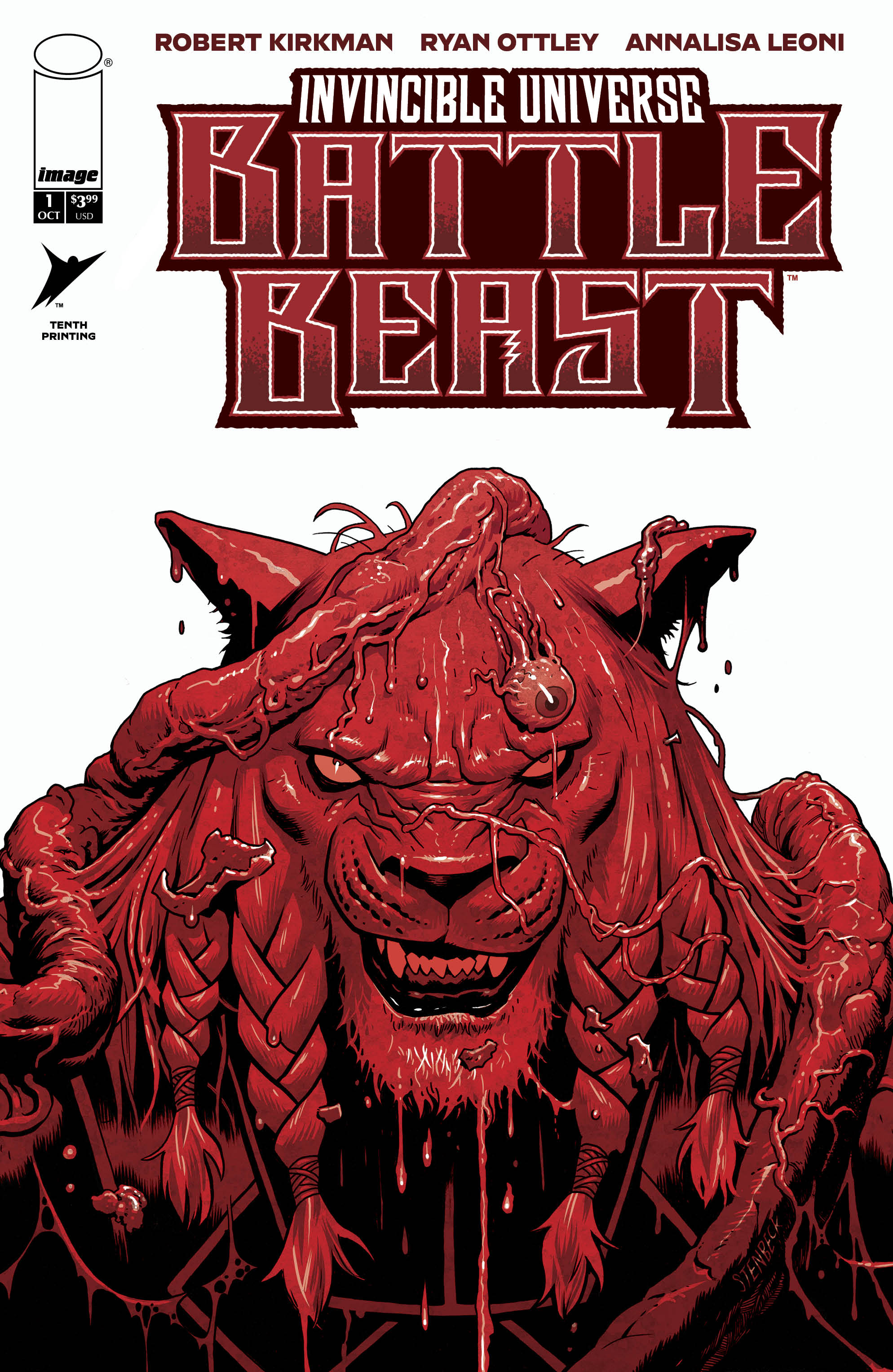 INVINCIBLE UNIVERSE BATTLE BEAST #1 10TH PTG CVR I BEN STENBECK VAR