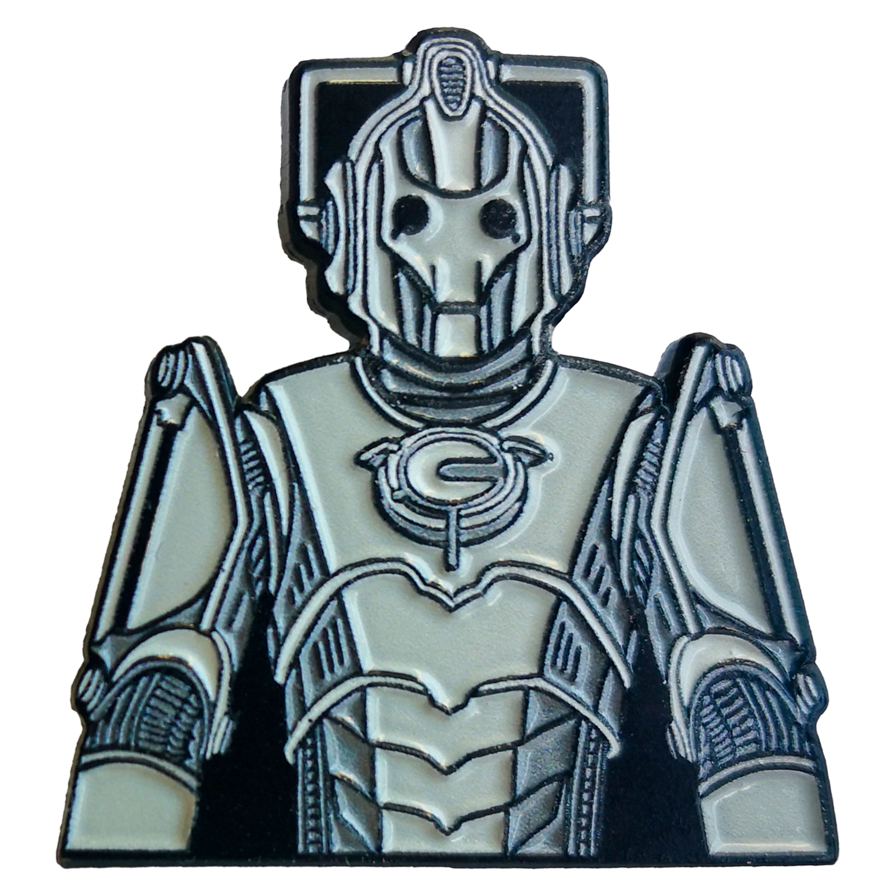 DOCTOR WHO CYBERMAN CYBUS INDUSTRIES ENAMEL PIN BADGE