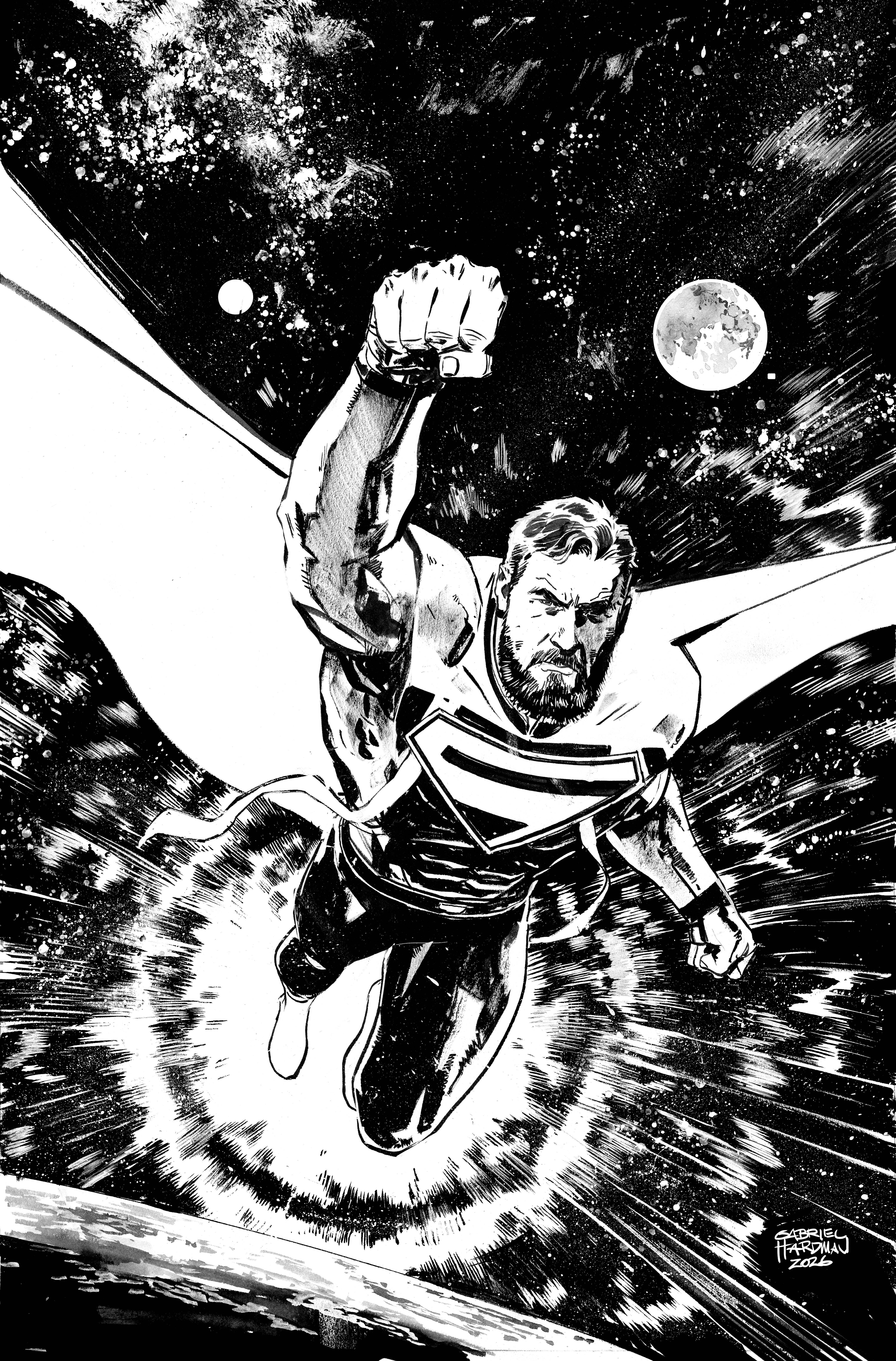 SUPERMAN FATHER OF TOMORROW #6 CVR B GABRIEL HARDMAN CARD STOCK VAR