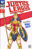 DF DC COMICS COMMISSIONED COVER ART SIGNED AND REMARKED BY MARIANO NICIEZA AND JOE DELBEATO WITH A WONDER WOMAN SKETCH