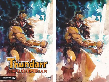 THUNDARR THE BARBARIAN #2 CVRS O & P ITO TRADE & VIRGIN DYNAMITE COM EXCLUSIVE SET (BUNDLE OF 2) VAR