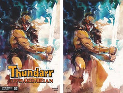 THUNDARR THE BARBARIAN #2 CVRS O & P ITO TRADE & VIRGIN DYNAMITE COM EXCLUSIVE SET (BUNDLE OF 2) VAR