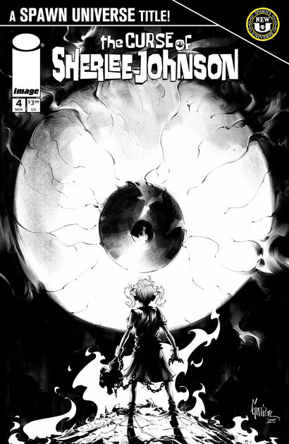 SPAWN THE CURSE OF SHERLEE JOHNSON #4 COVER C JONATHAN GLAPION B&W VARIANT