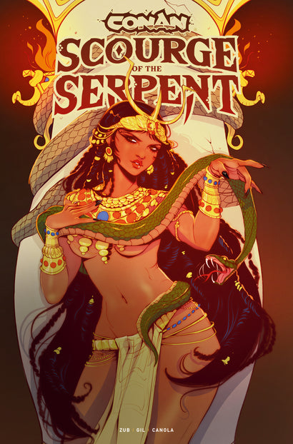 CONAN THE BARBARIAN SCOURGE OF THE SERPENT #3 COVER D ASHLEIGH IZIENICKI VARIANT
