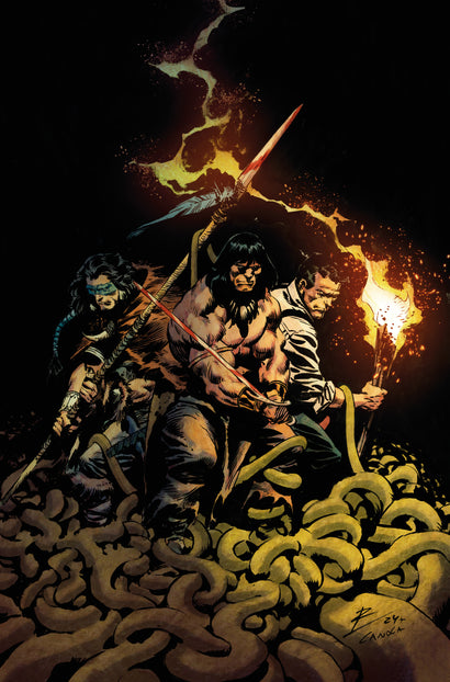 CONAN THE BARBARIAN SCOURGE OF THE SERPENT #4 COVER D ROBERTO DE LA TORRE VIRGIN VARIANT