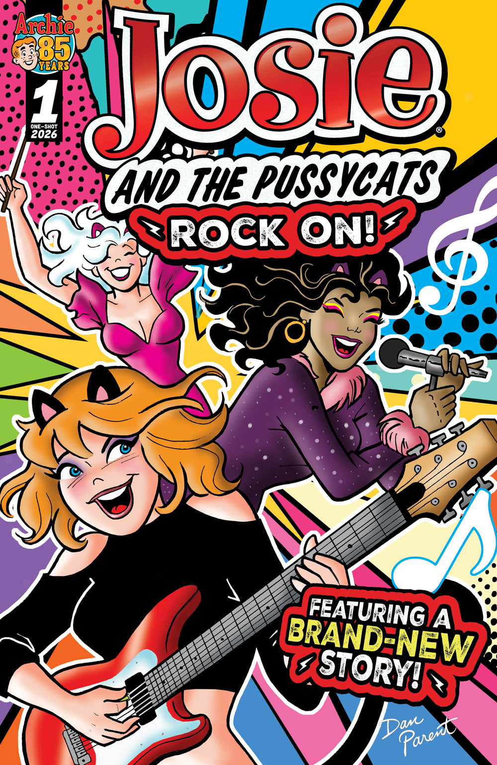 JOSIE AND THE PUSSYCATS ROCK ON (ONE SHOT) CVR A DAN PARENT