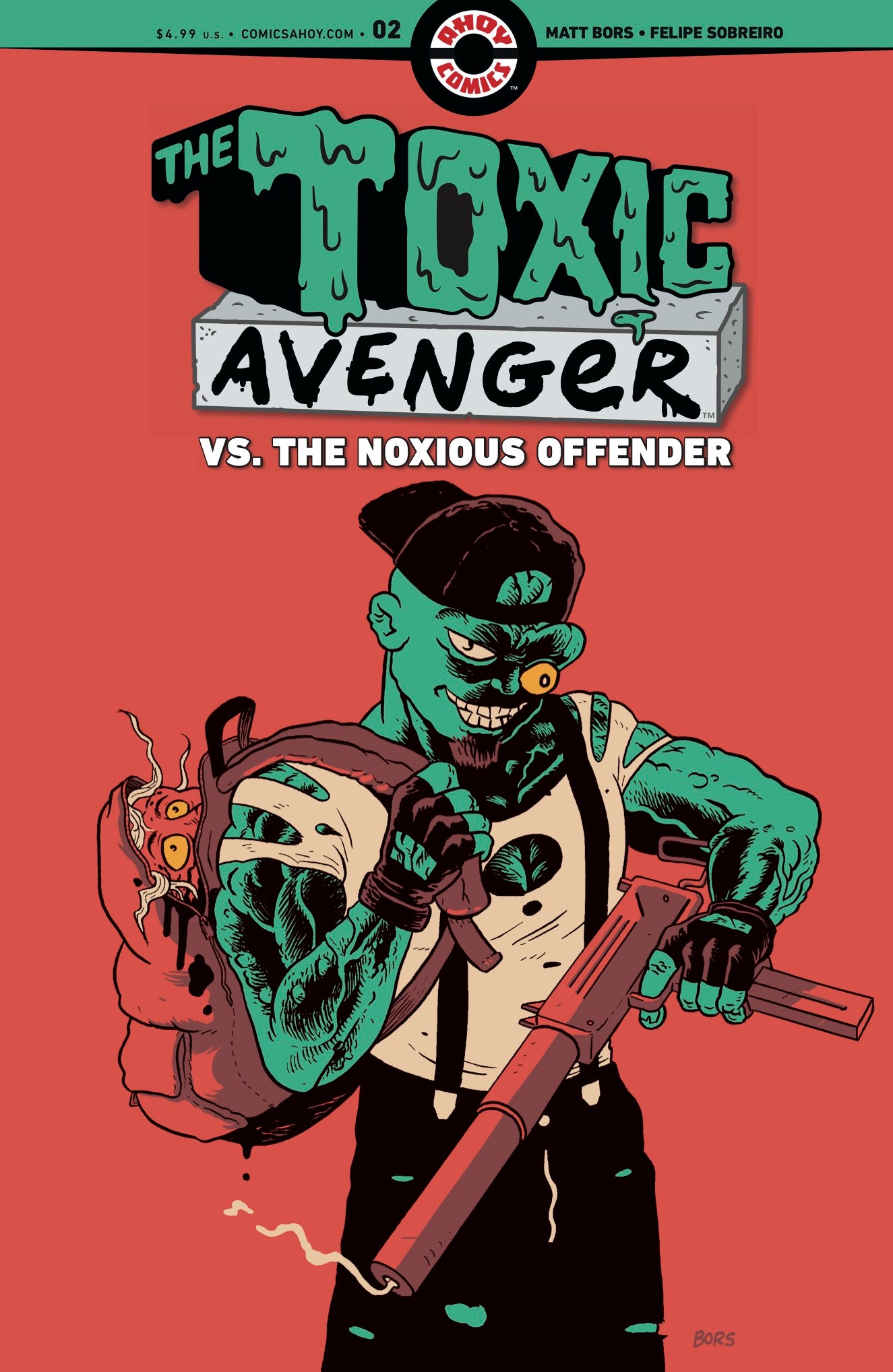 TOXIC AVENGER VS THE NOXIOUS OFFENDER #2 (OF 5) CVR A MATT BORS