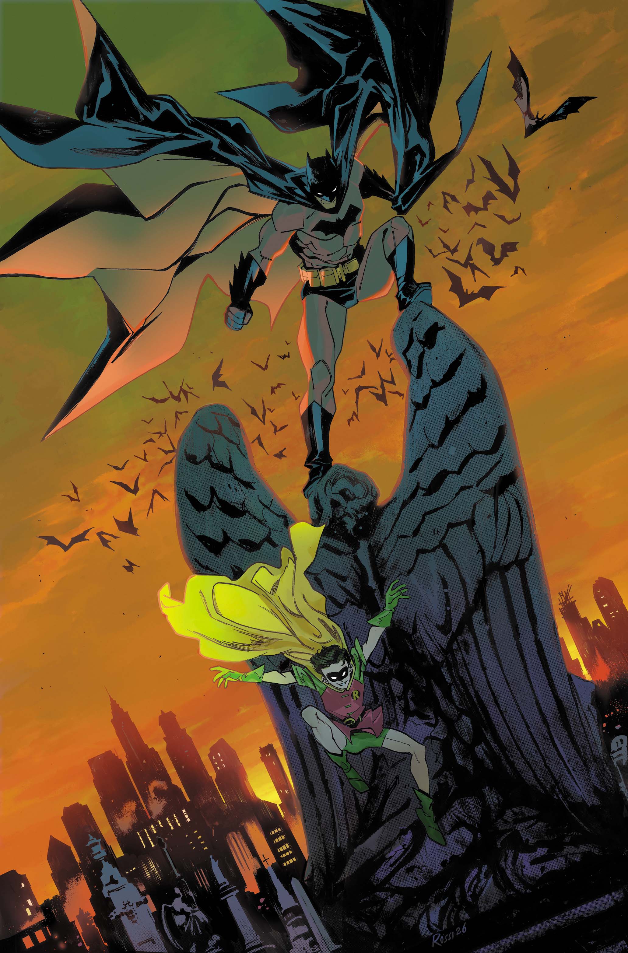 BATMAN & ROBIN YEAR ONE DYNAMIC DUOS #4 (OF 12) CVR D ROSSI GIFFORD CARD STOCK VAR