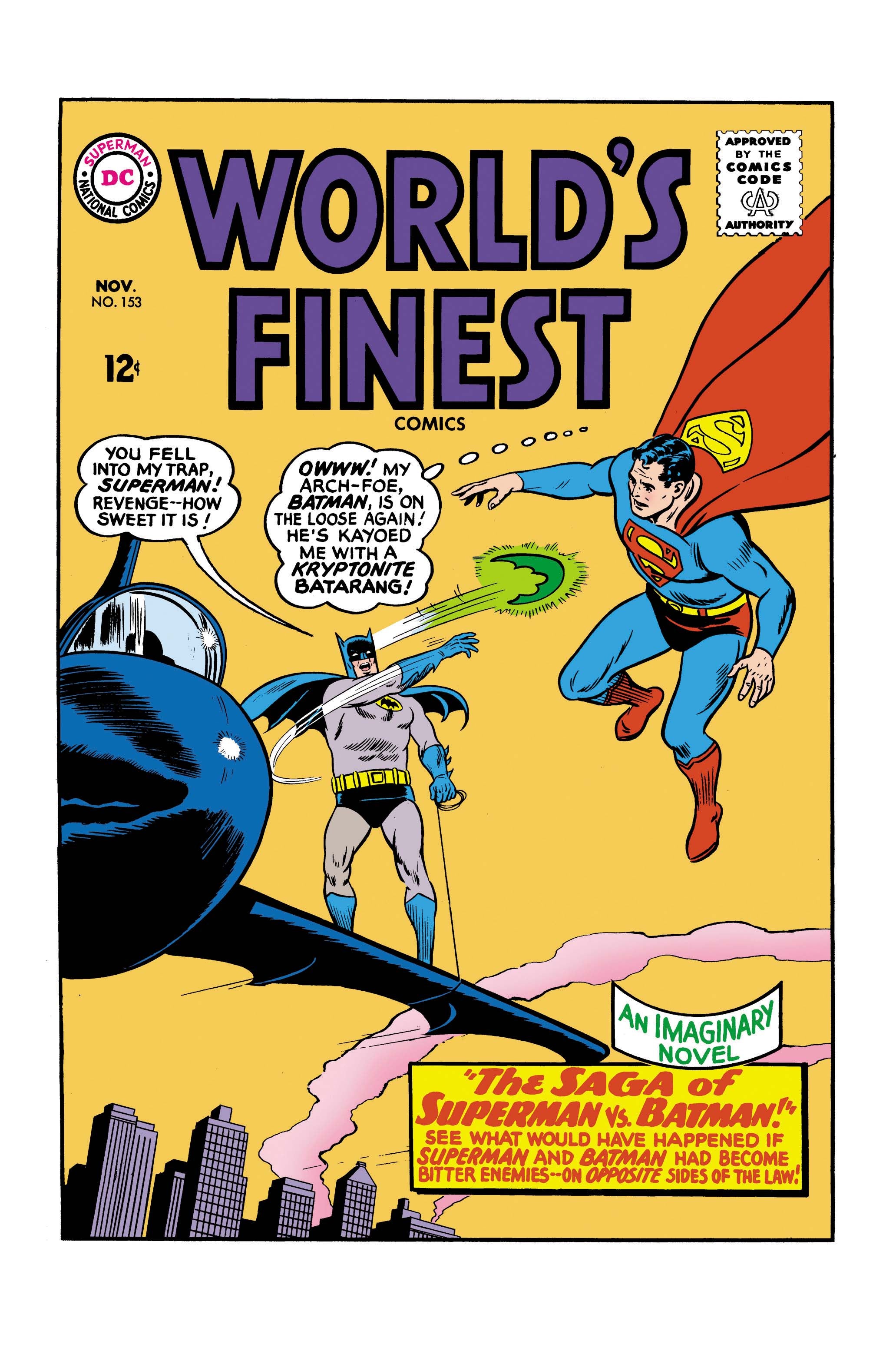 WORLDS FINEST COMICS #153 FACSIMILE EDITION CVR A CURT SWAN