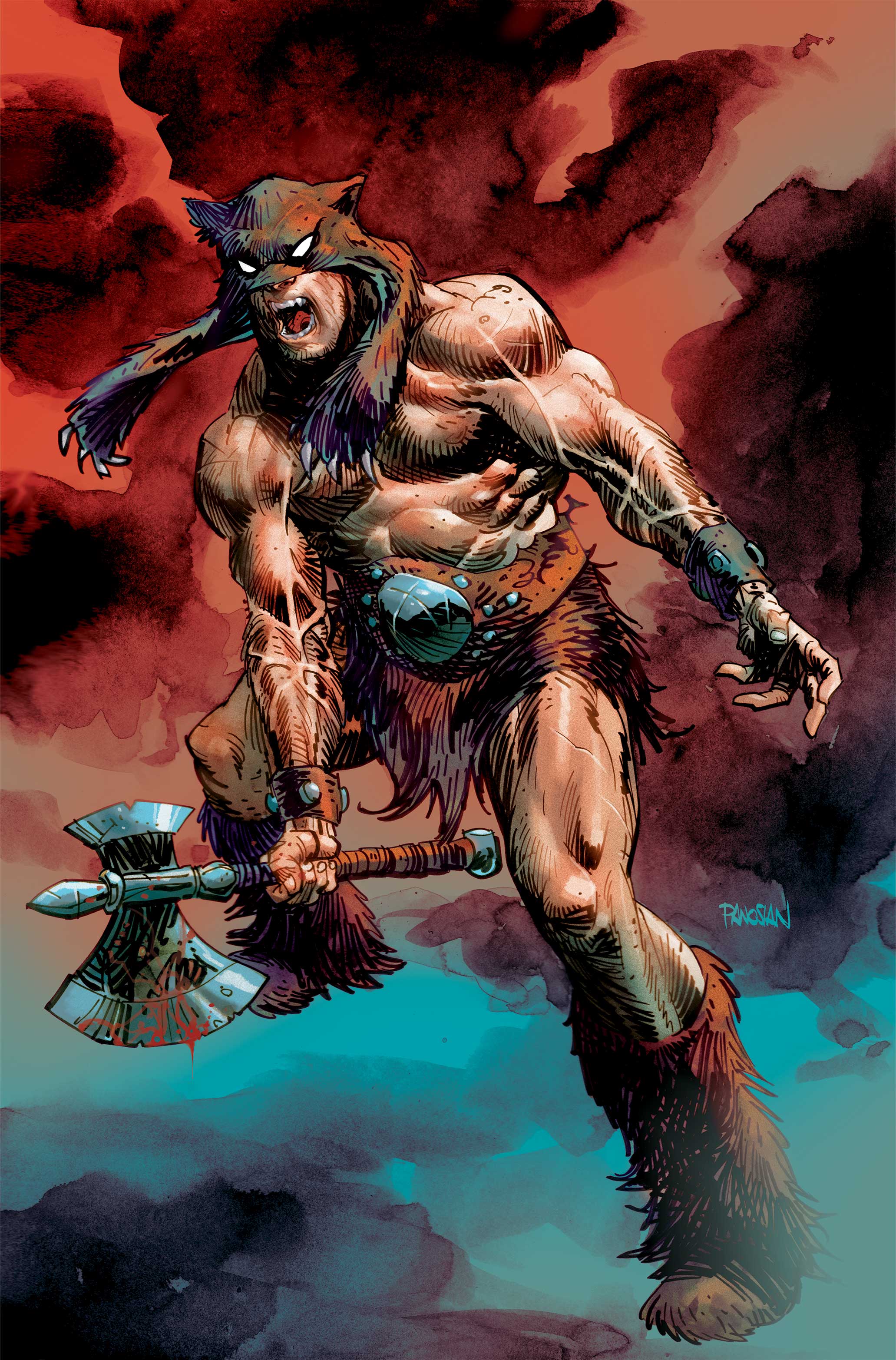 FIRE AND ICE DARKWOLF #5 CVR F DAN PANOSIAN METAL PREMIUM VAR